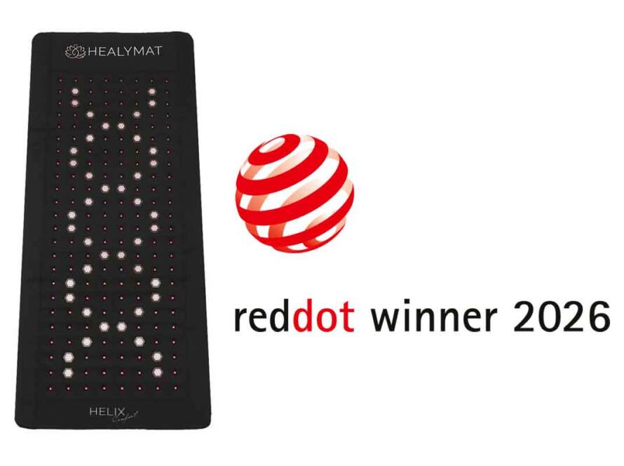 Healymat Frequenzmatte Helix Comfort Red Dot Award 2026 Gewinner Healthcare Design