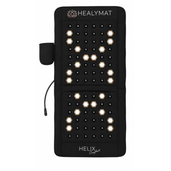 Healymat Helix Comfort Frequenzmatte 2026 mit pulsierendem Magnetfeld, Infrarot-Tiefenwärme, Biophotonen-Licht und Smart Controller