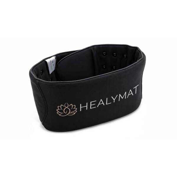 Healymat Magnetfeldgürtel mit pulsierendem Magnetfeld, Infrarotwärme und Biophotonen-Licht für komfortable Wellnessanwendungen.