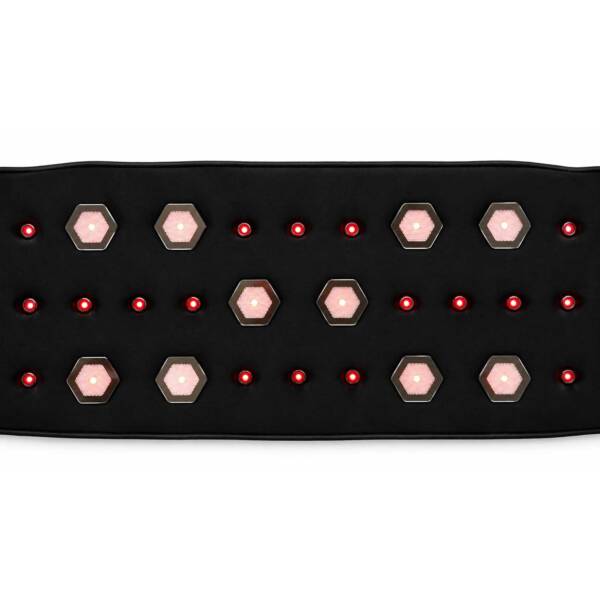 Healymat Helix Comfort Magnetfeldgürtel in Schwarz mit ergonomischer Passform, hochwertigen Materialien und integrierter PEMF-Technologie.