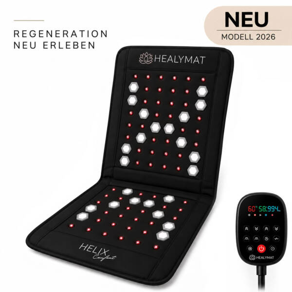 Healymat Helix Comfort Mini Frequenzmatte mit PEMF, Infrarot und Controller