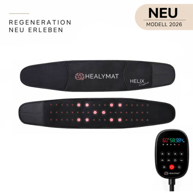 Healymat Frequenzgürtel Helix Comfort mit PEMF, Infrarot und Controller